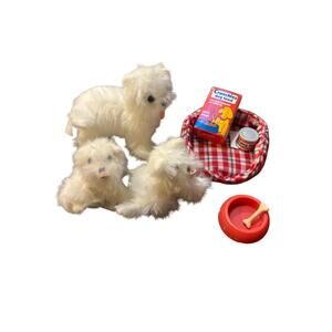 Vintage Battat Our Generation Puppy Playset – Plush Puppies w/ Bed & Accessories